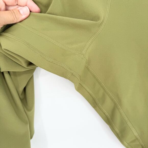 Lululemon Align High-Rise Crop Capri Leggings 17" In Bronze Green Plus Size 20 - Picture 9 of 12